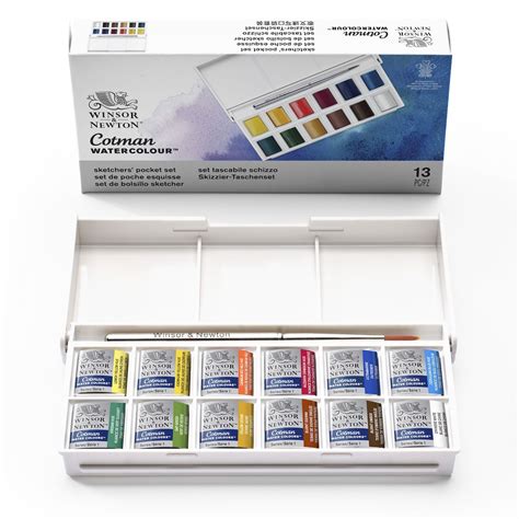 winsor and newton cotman watercolour metal sketchers box set|winsor and newton cotman paint.